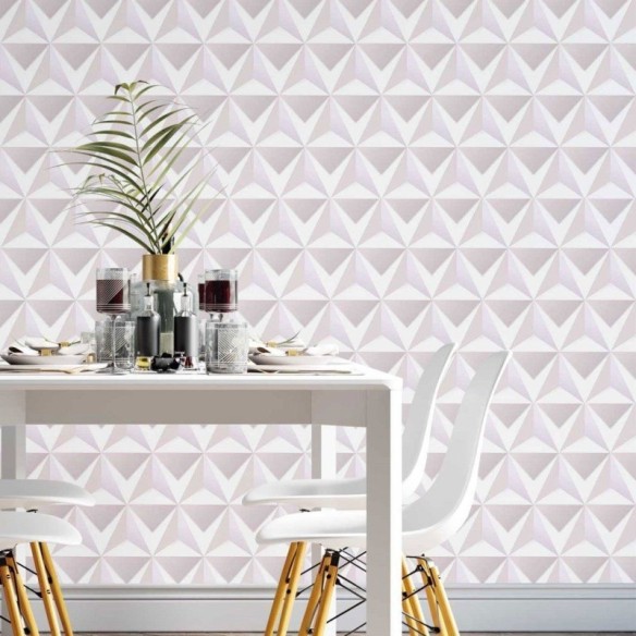 Papel de Parede Adesivo geométrico 3d N014061