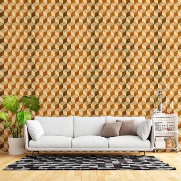 Papel de Parede Adesivo Geométrico 3D N015011