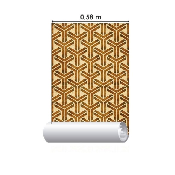 Papel de Parede Adesivo Geométrico 3D N015012