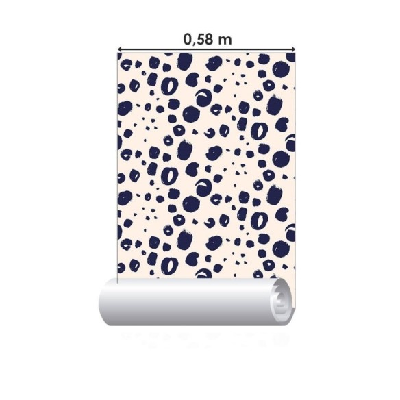 Papel de Parede Adesivo Abstrato Bolinhas N019090