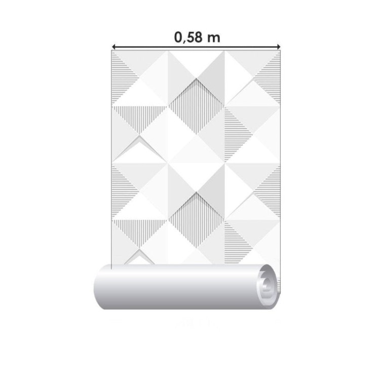 Papel de Parede Adesivo Geométrico 3D N019087