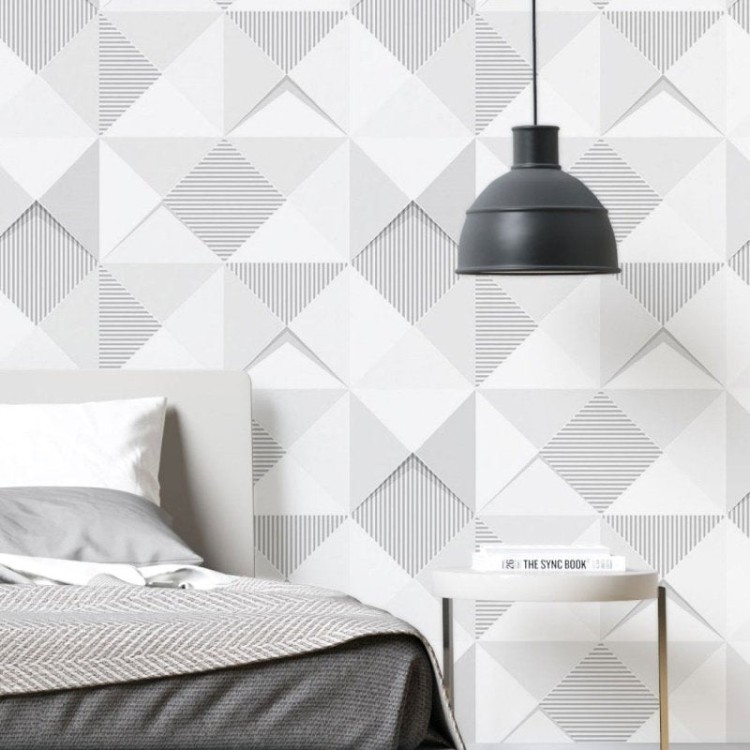 Papel de Parede Adesivo Geométrico 3D N019087