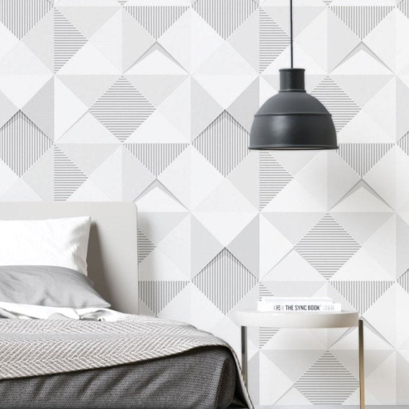 Papel de Parede Adesivo Geométrico 3D N019087