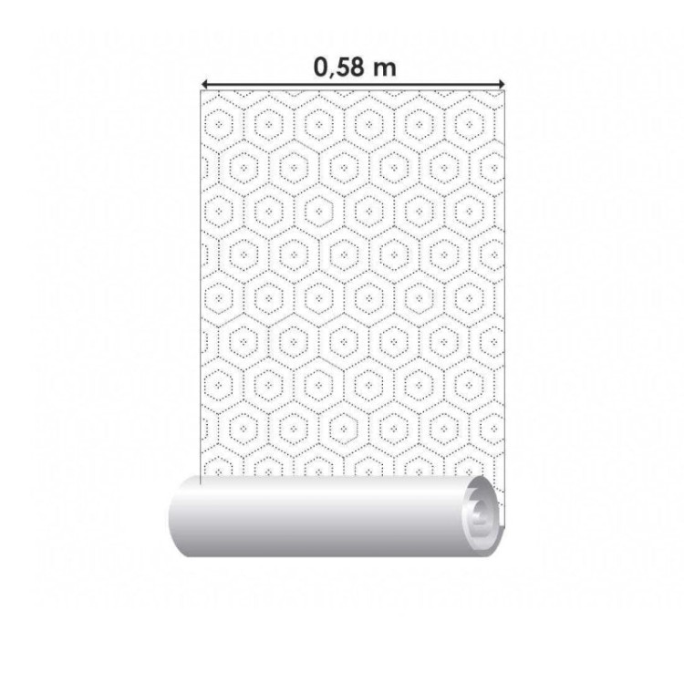 Papel de Parede Adesivo Geométrico 3D N02248