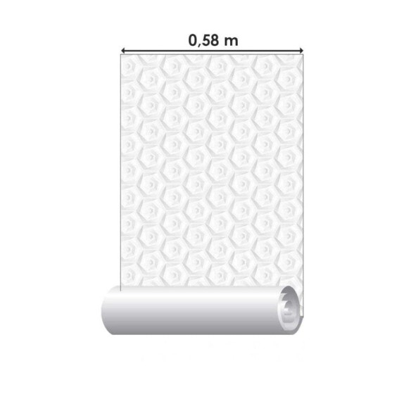Papel de Parede Adesivo Geométrico 3D N03001