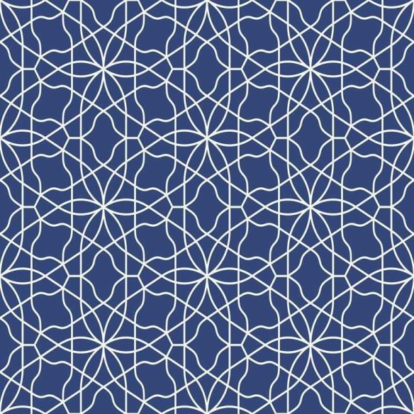Papel de Parede Adesivo Geométrico Abstrato Azul N05216
