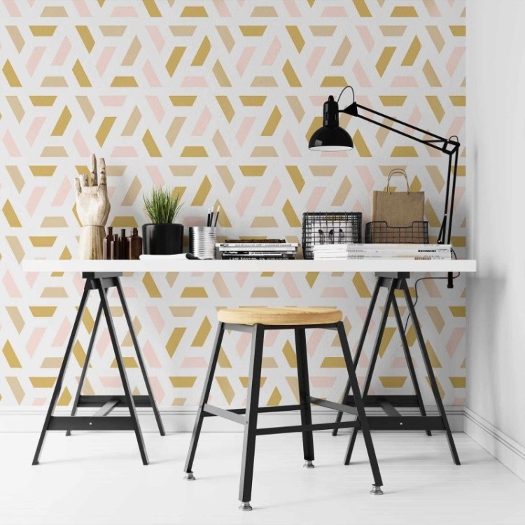 Papel de Parede Adesivo Geométrico Abstrato N02165