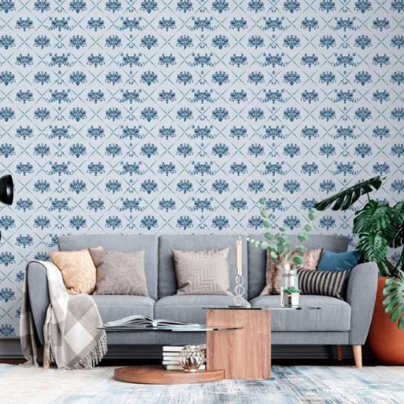 Papel de Parede Adesivo Geométrico Arabescos N013262