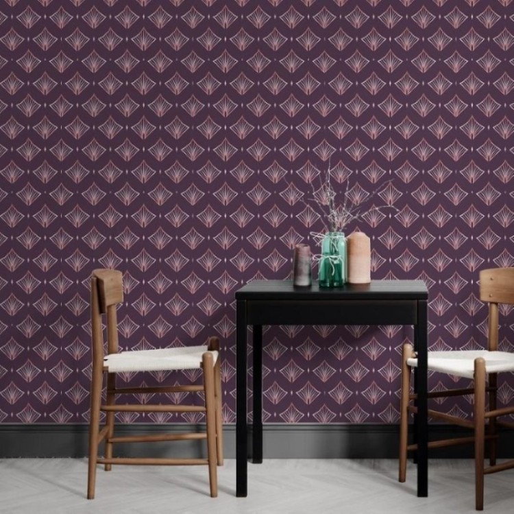 Papel de Parede Adesivo Geométrico Art Deco...
