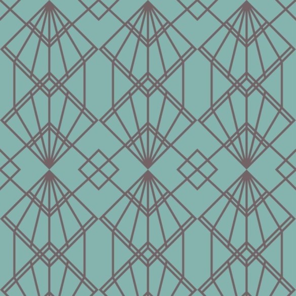 Papel de Parede Adesivo Geométrico Art Déco N013025