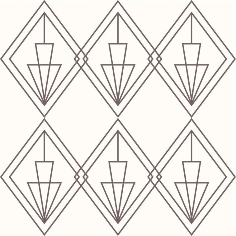 Papel de Parede Adesivo Geométrico Art Déco...