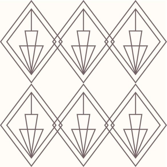 Papel de Parede Adesivo Geométrico Art Déco N013026
