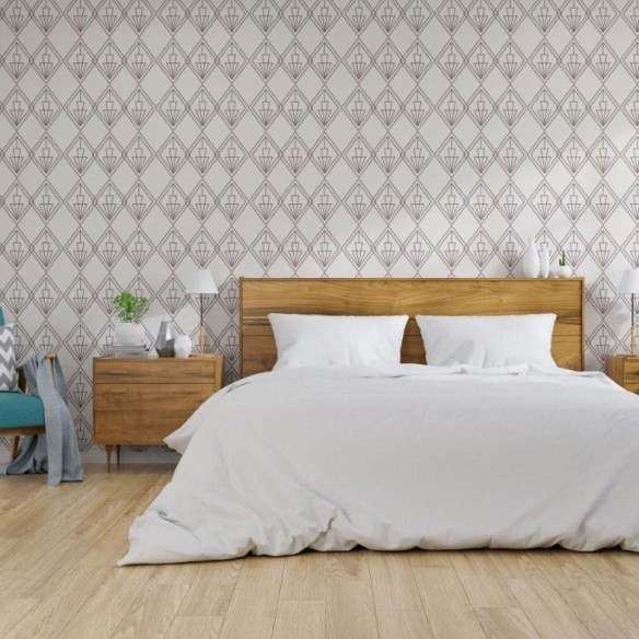 Papel de Parede Adesivo Geométrico Art Déco N013026