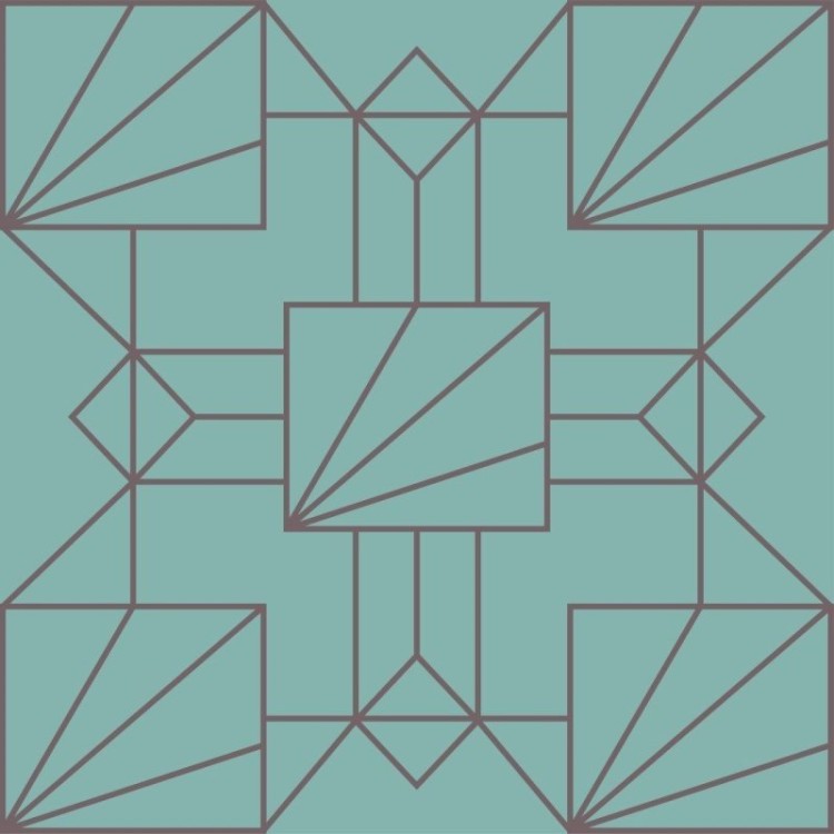 Papel de Parede Adesivo Geométrico Art Déco...