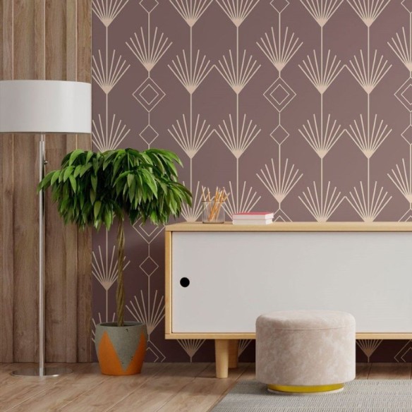 Papel de Parede Adesivo Geométrico Art Déco N013028