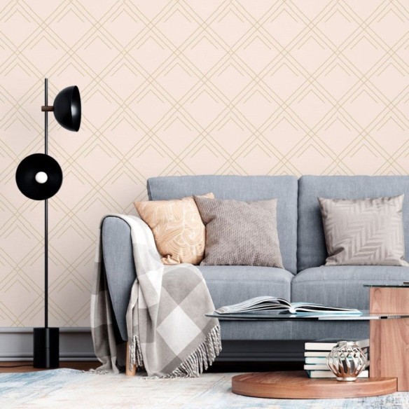 Papel de Parede Adesivo Geométrico Art Déco N013080