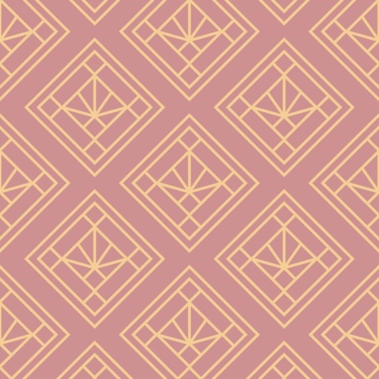 Papel de Parede Adesivo Geométrico Art Déco...