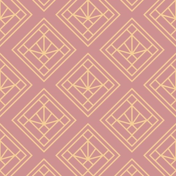Papel de Parede Adesivo Geométrico Art Déco N013183