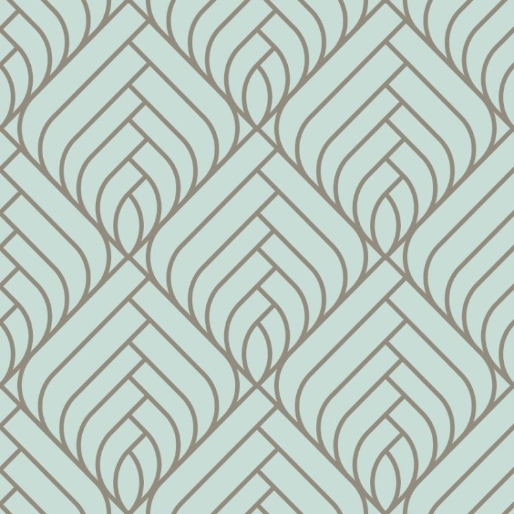 Papel de Parede Adesivo Geométrico Art Deco...