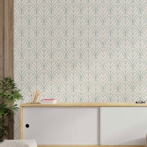 Papel de Parede Adesivo Geométrico Art Deco N014028