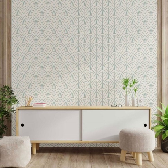 Papel de Parede Adesivo Geométrico Art Deco N014028