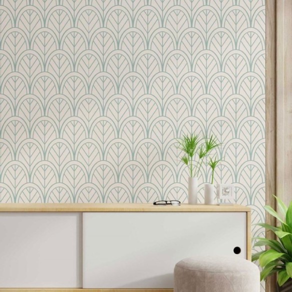 Papel de Parede Adesivo Geométrico Art Deco N014028