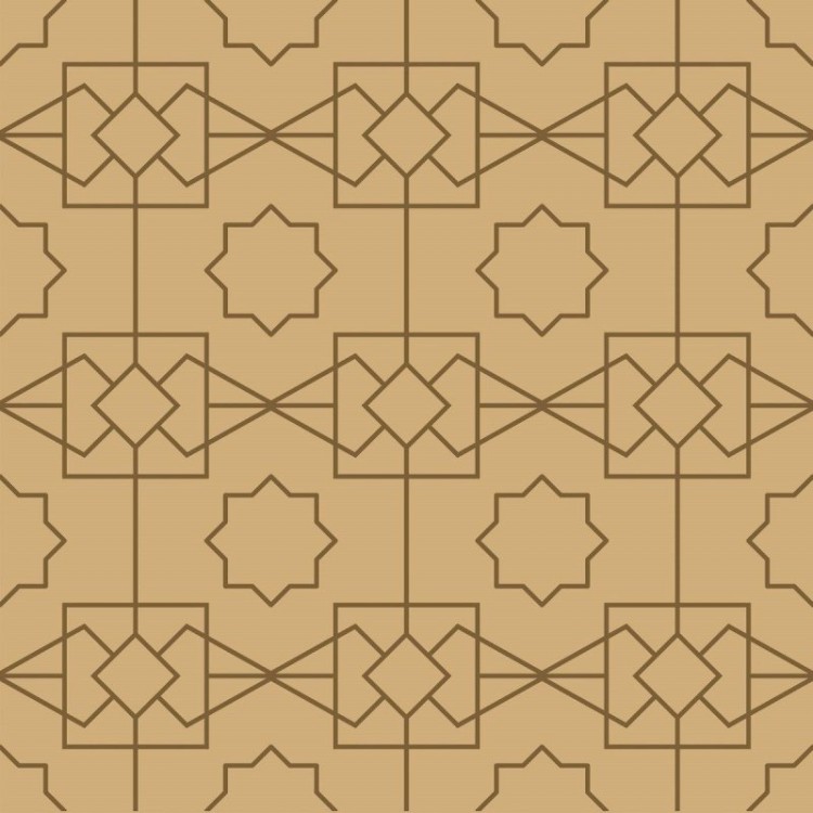Papel de Parede Adesivo Geométrico Art Deco...