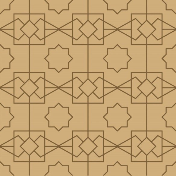 Papel de Parede Adesivo Geométrico Art Deco N016059