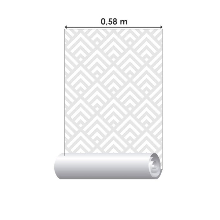 Papel de Parede Adesivo Geométrico Art Déco...