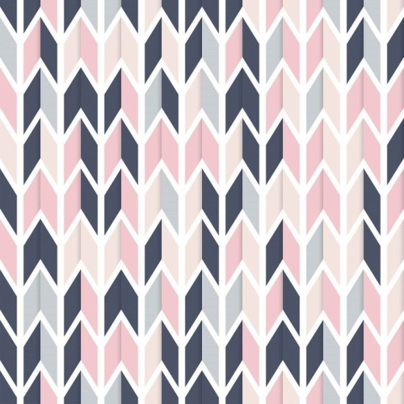 Papel de Parede Adesivo Abstrato Chevron N016001