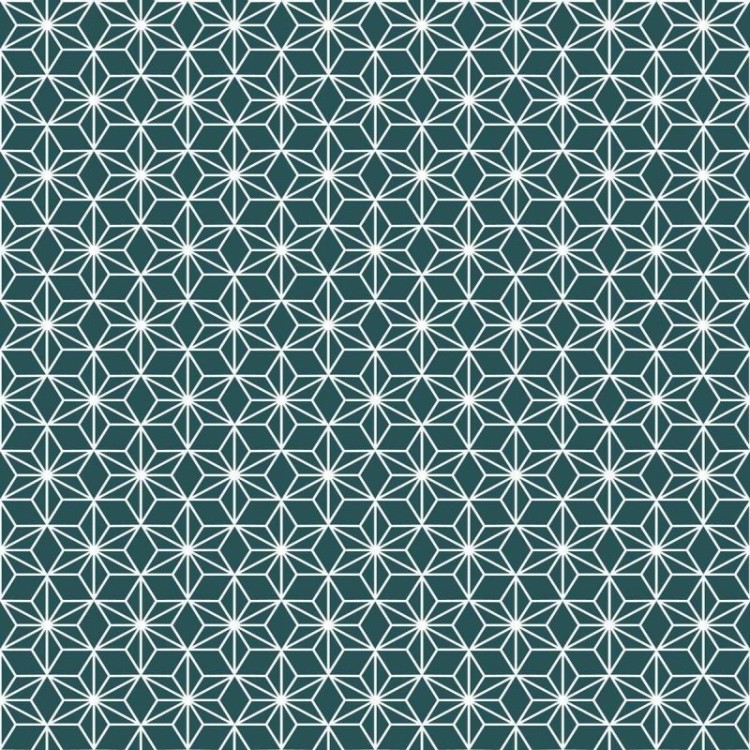 Papel de Parede Adesivo Geométrico Azul e...