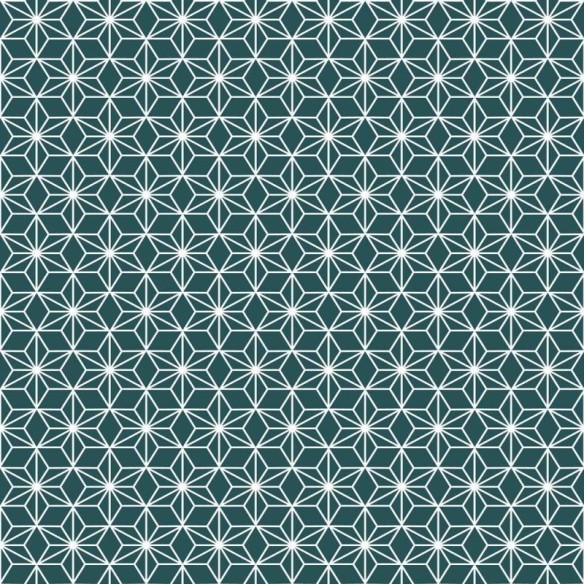 Papel de Parede Adesivo Geométrico Azul e Branco N04103