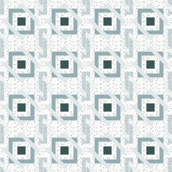 Papel de Parede Adesivo Geométrico Azul e Cinza N06079