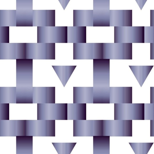 Papel de Parede Adesivo Geométrico Azul Metalizado N07018