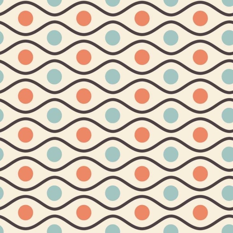 Papel de Parede Adesivo Geométrico Bolas Bege...