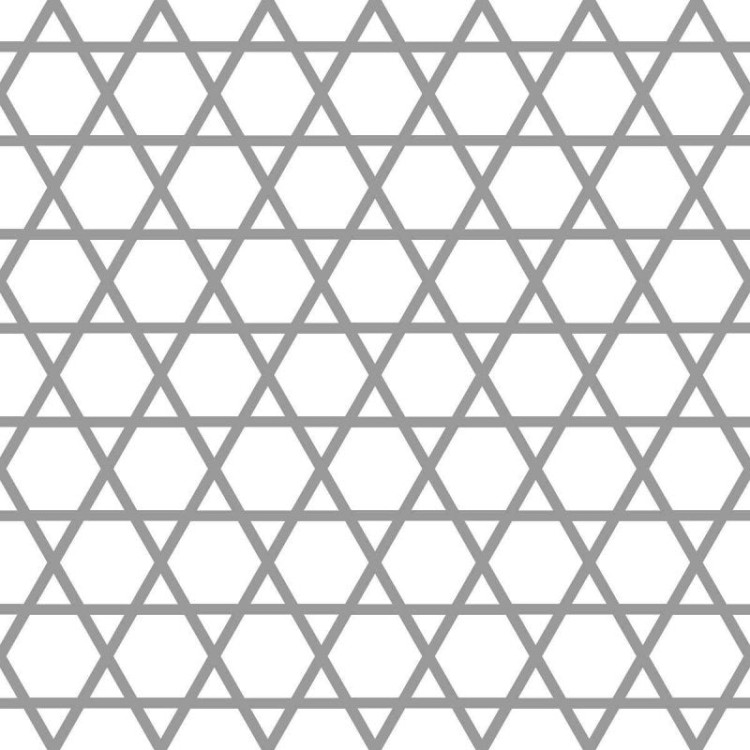 Papel de Parede Adesivo Geométrico Branco e...