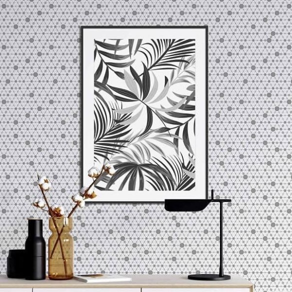 Papel de Parede Adesivo Abstrato Cinza 211760197