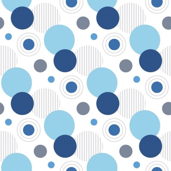 Papel de Parede Adesivo Geométrico Circulos N016068