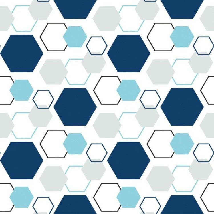 Papel de Parede Adesivo Geométrico Colmeia N015058