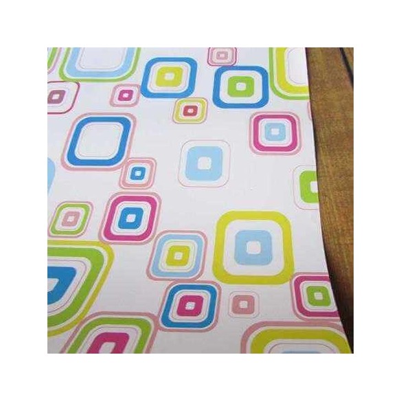 Papel de Parede Adesivo Geométrico Colorido 854