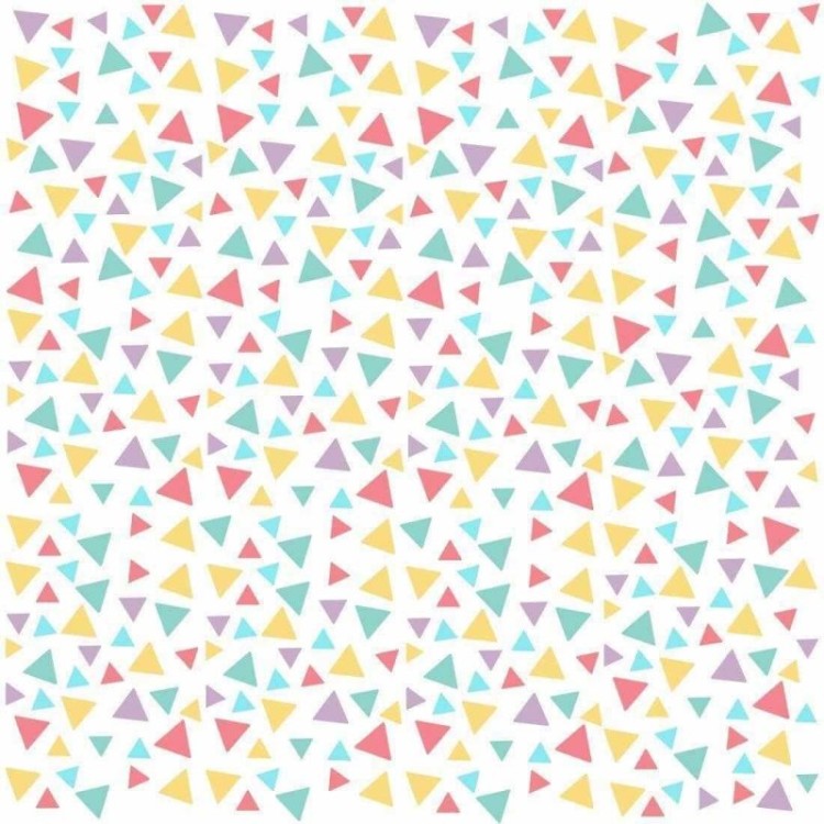 Papel de Parede Adesivo Geométrico Colorido...