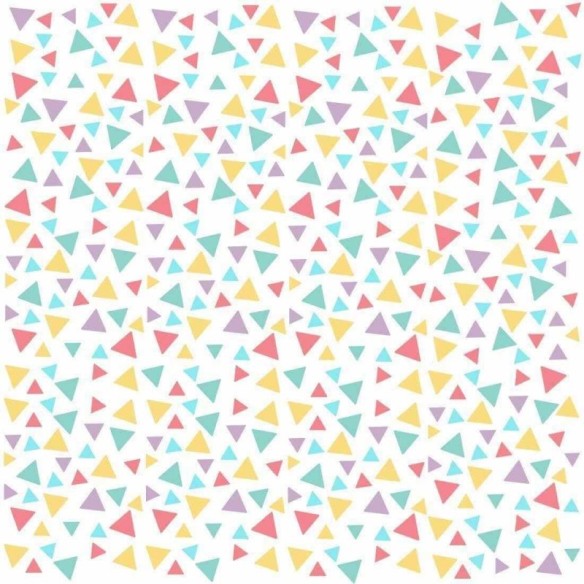 Papel de Parede Adesivo Geométrico Colorido Triângulo 45569