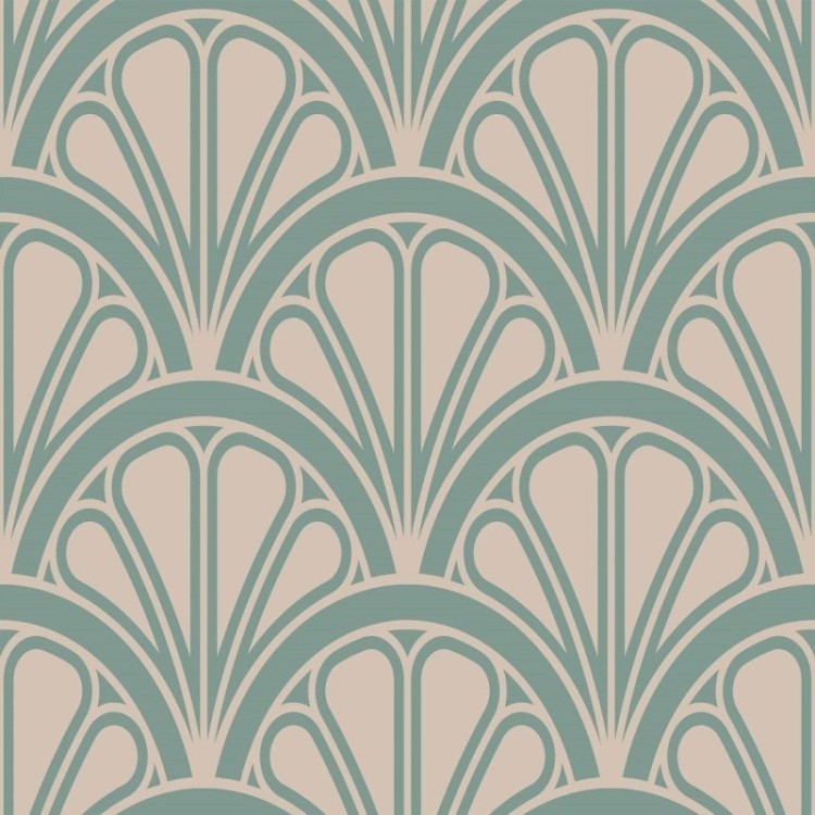 Papel de Parede Adesivo Geométrico Conchas Art...