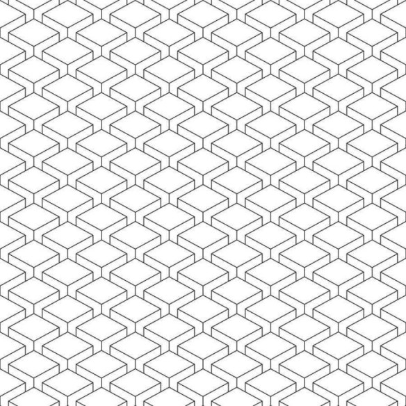 Papel de Parede Adesivo Geométrico Cubos N06164