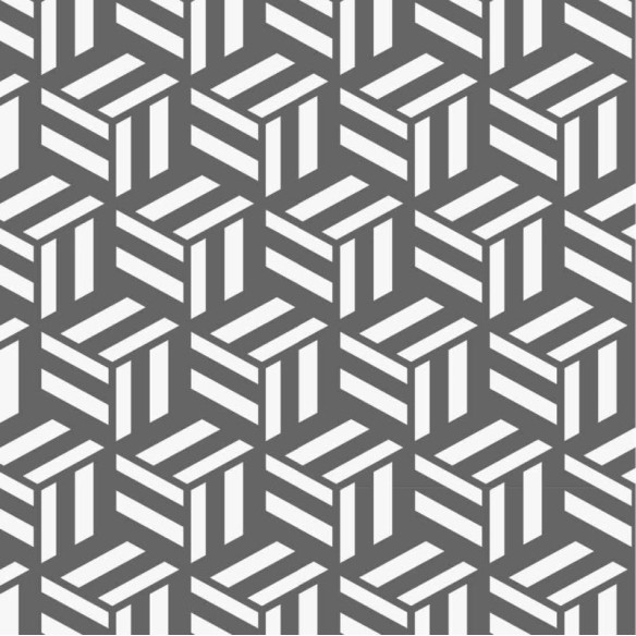 Papel de Parede Adesivo Geométrico Cubos N4204