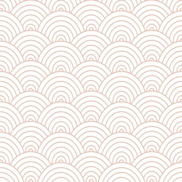 Papel de Parede Adesivo Geométrico Curvas Rosa N05288