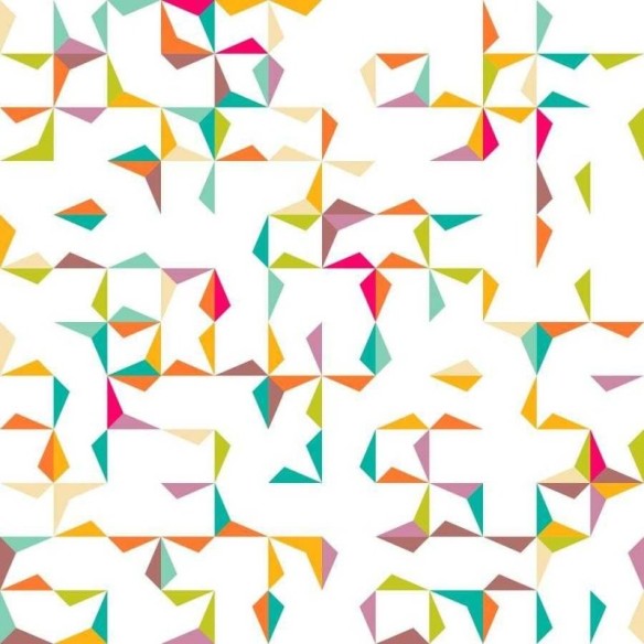 Papel de Parede Adesivo Geométrico Estrela Colorido N06184