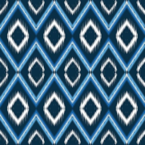 Papel de Parede Adesivo Geométrico Étnico Azul N017070