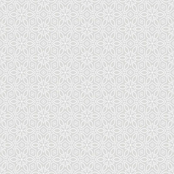 Papel de Parede Adesivo Geométrico Floral Cinza N04254