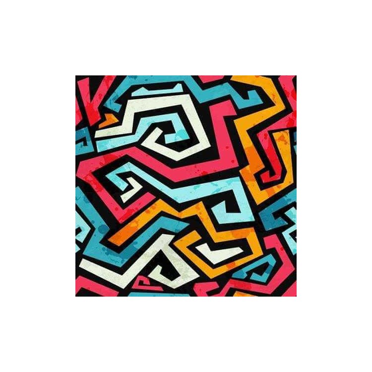 Papel de Parede Adesivo Abstrato colorido...